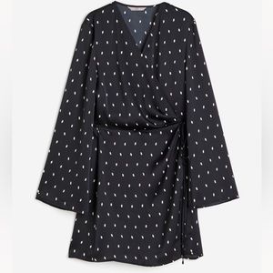H&M Satin wrap dress